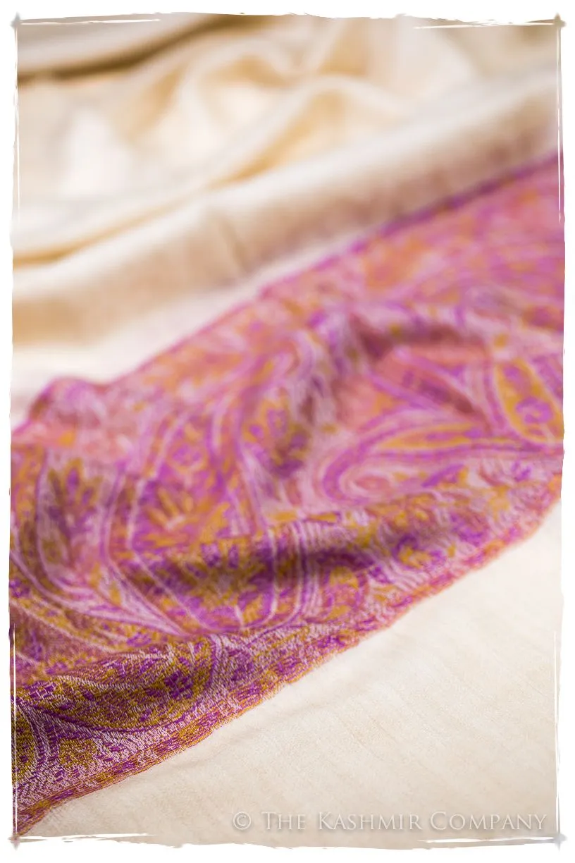 Samiya Paisley Frontière Pashmina Cashmere Scarf