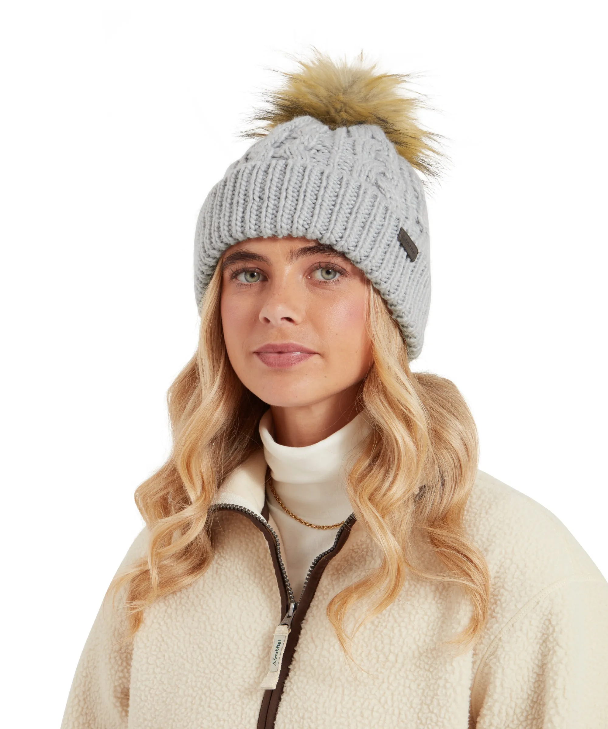 Schoffel Bakewell Ladies Bobble Hat - Silver Grey