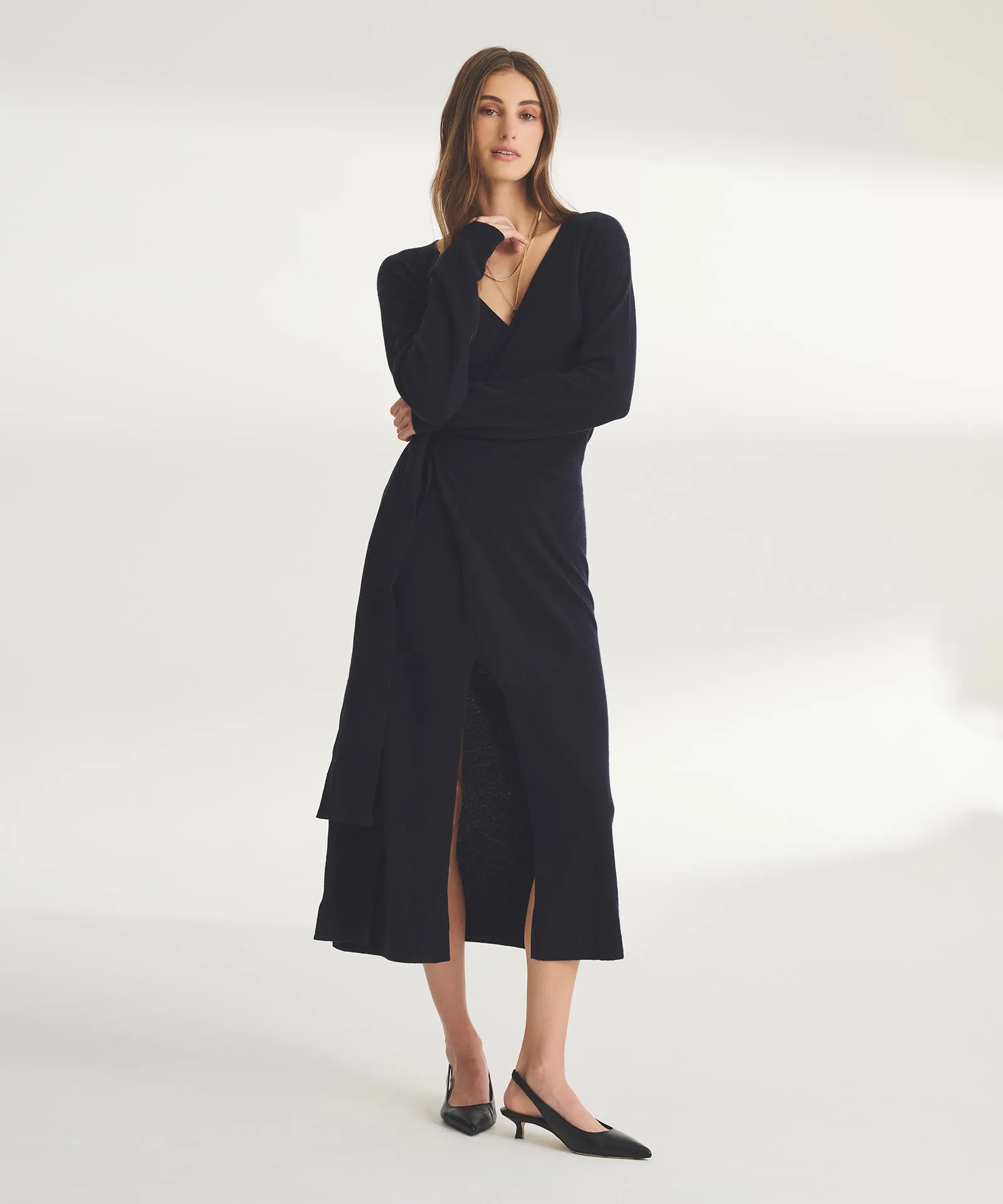 Signature Cashmere Wrap Dress