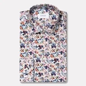 Slim Fit Floral Signiture Twill Shirt / Multi