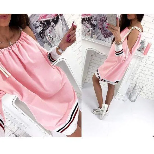 Slit Sleeve Strap Dress