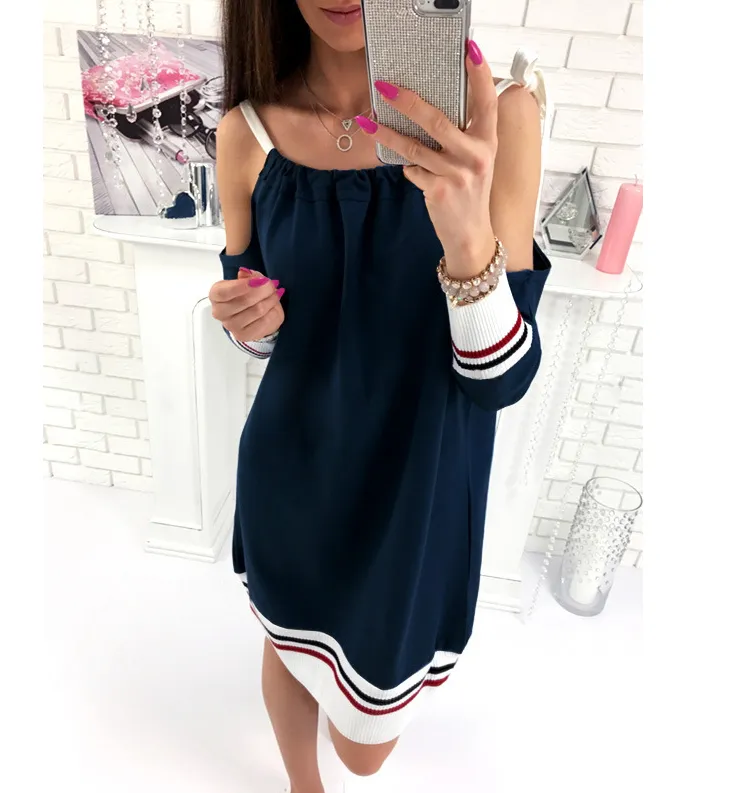 Slit Sleeve Strap Dress