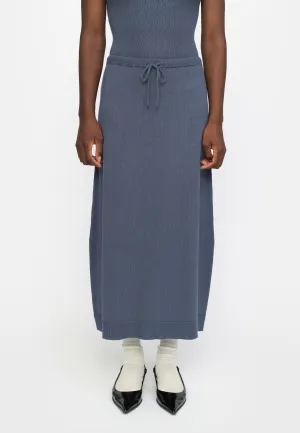 SREpira Midi Skirt Knit - Ombre Blue