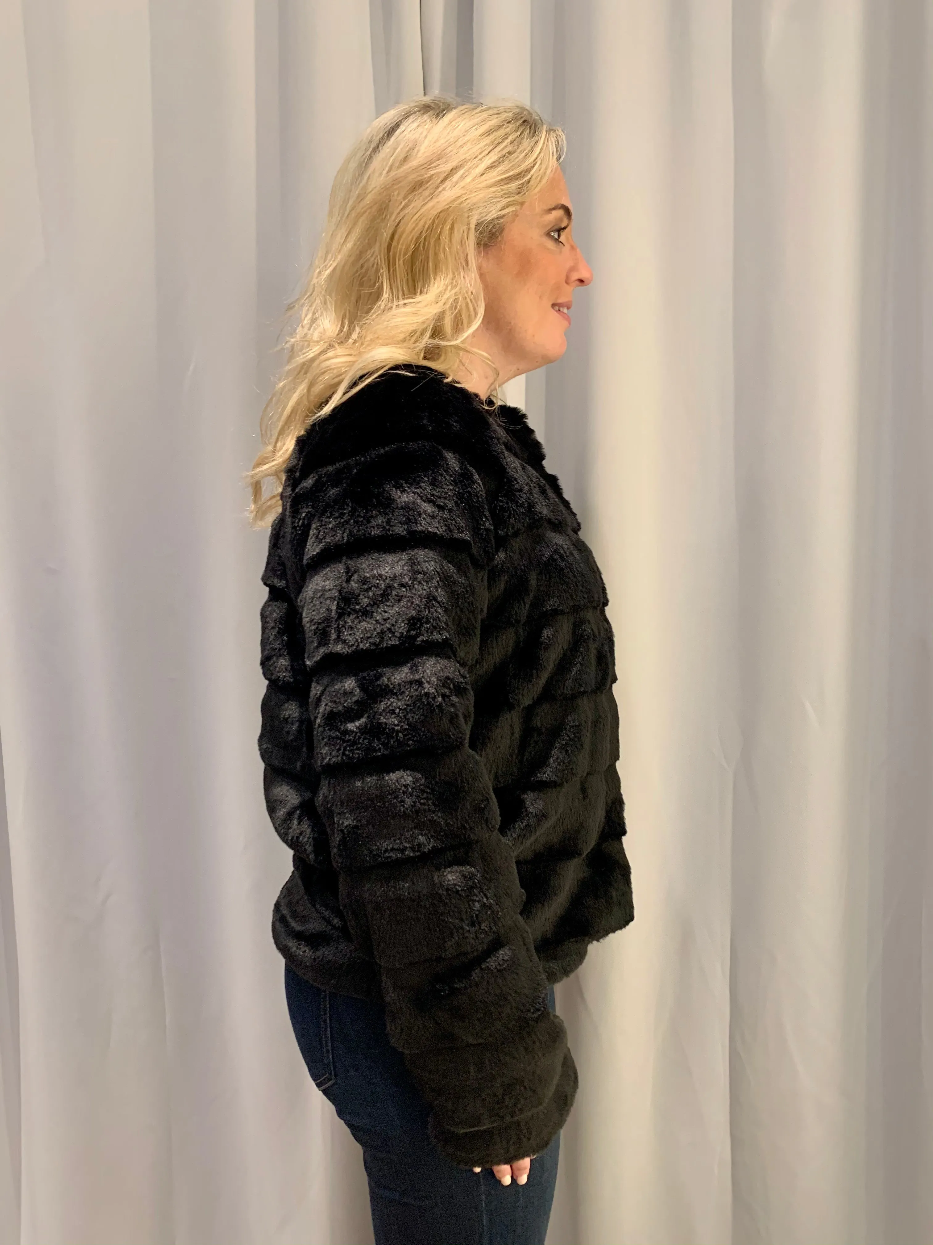 Tiered Fur Coat