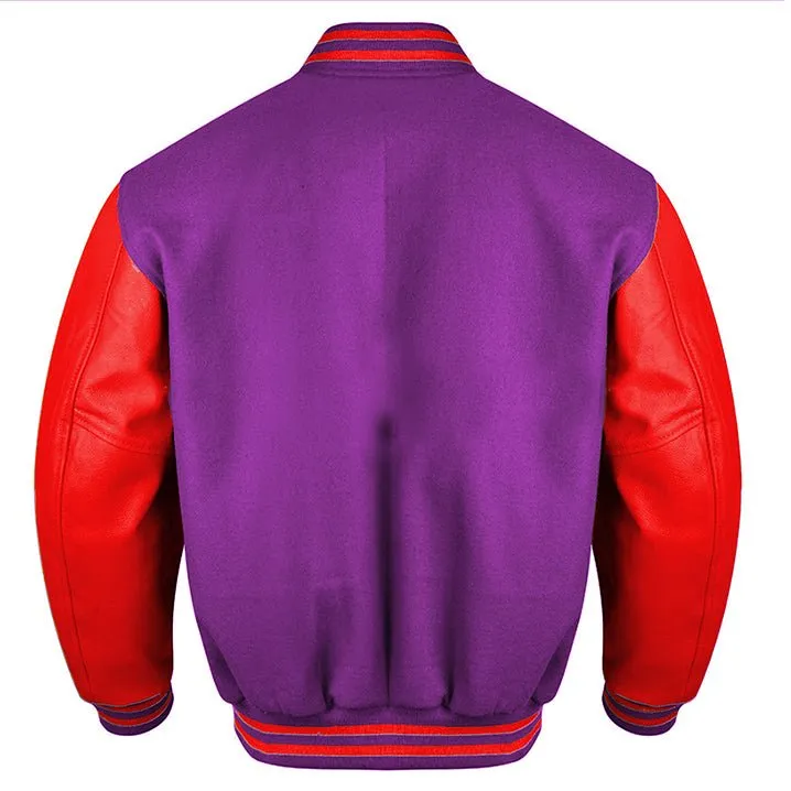 Varsity Jacket - Purple Red