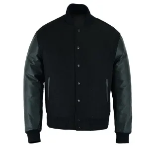 Varsity Jacket - Solid Black