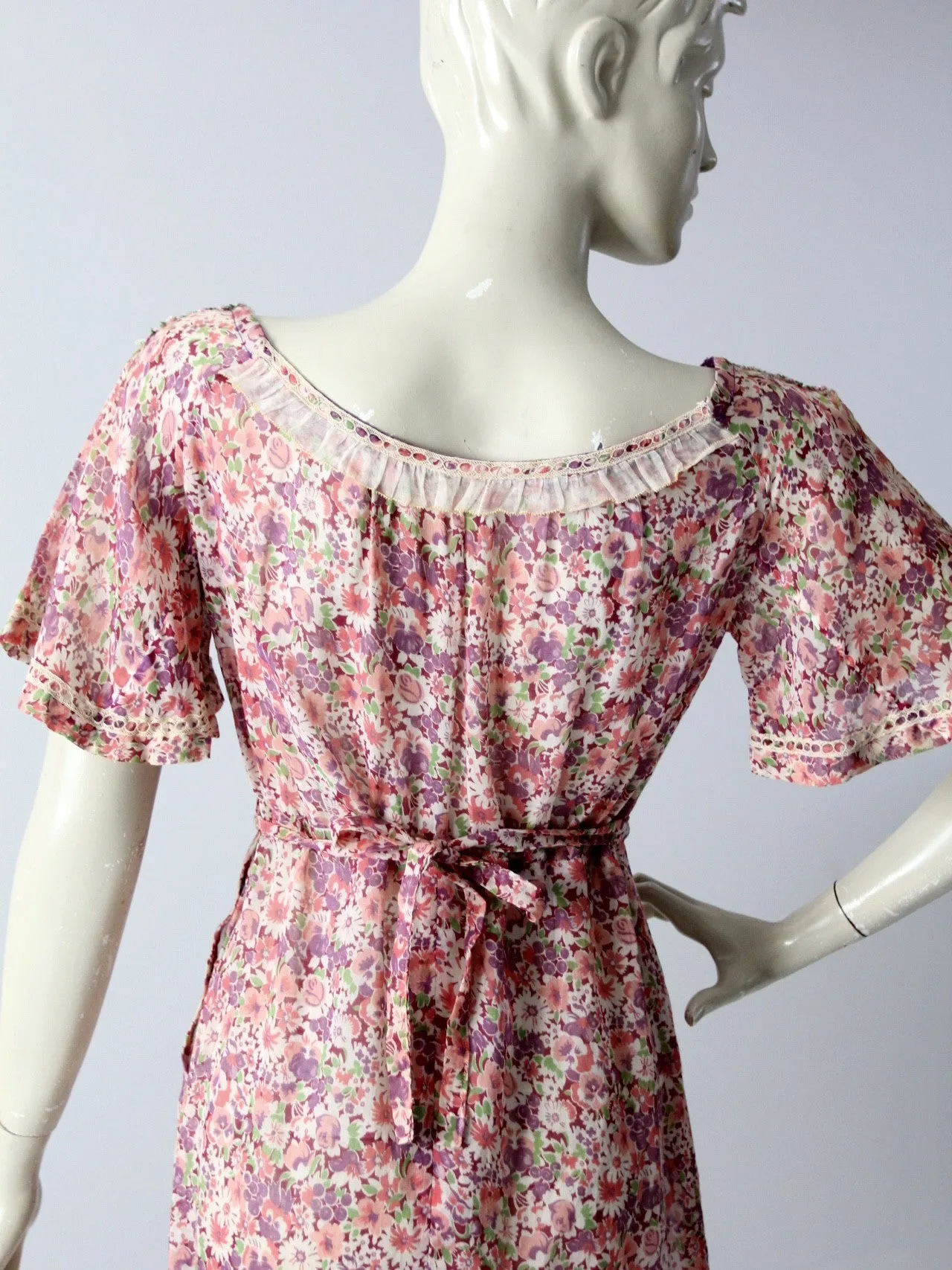 vintage 30s floral dress