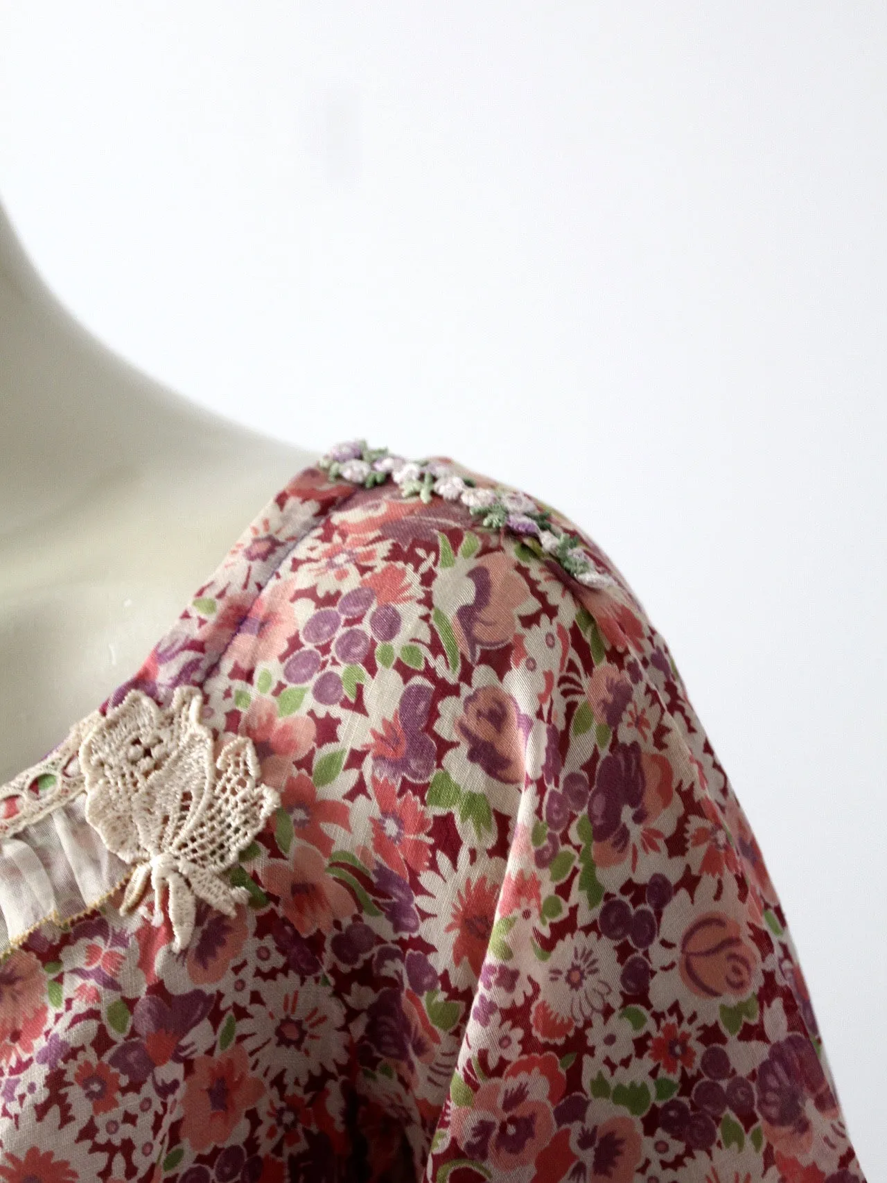 vintage 30s floral dress