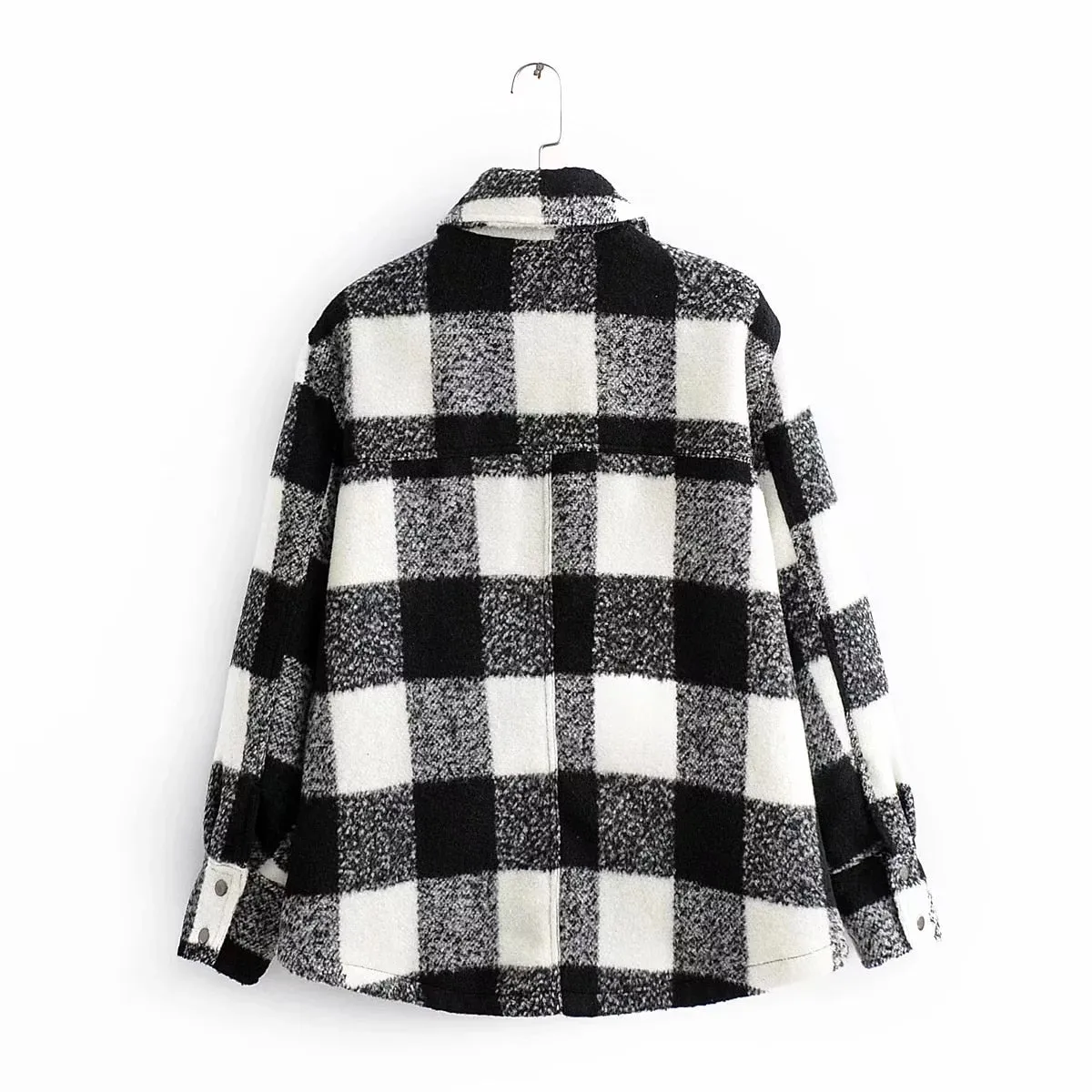 Vintage Women Elegant Plaid Jackets