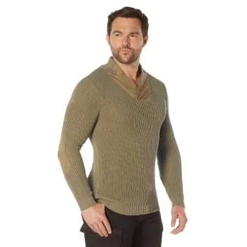 WWII Vintage Style Mechanics Sweater - Khaki