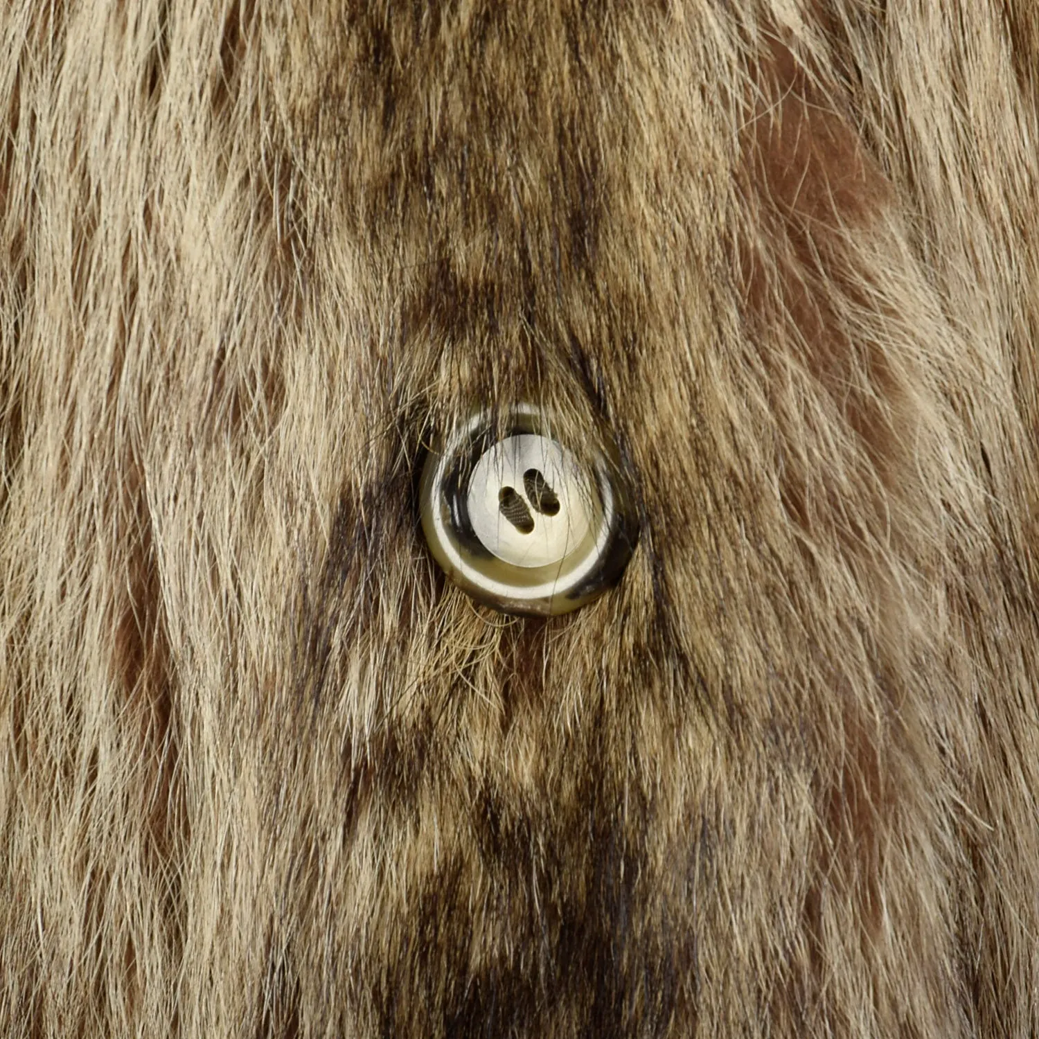 XS 1970s Raccoon Fur Coat